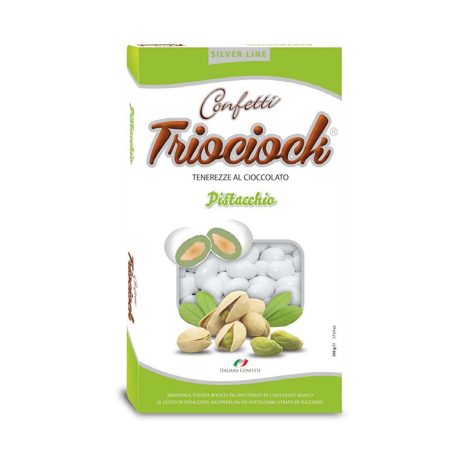 Maxtris Sugared Almonds Triociock Pistachio 500 Gr - Arena Foods